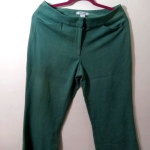 Pine green trouser. White house black market.